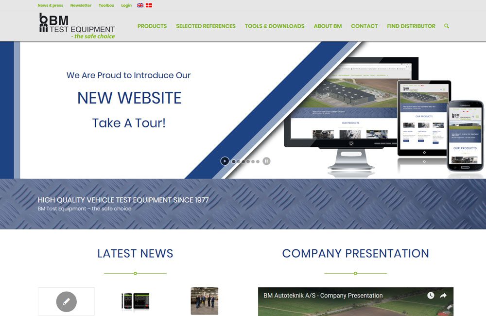 New-website-EN-1 Frontpage of bmtest.dk
